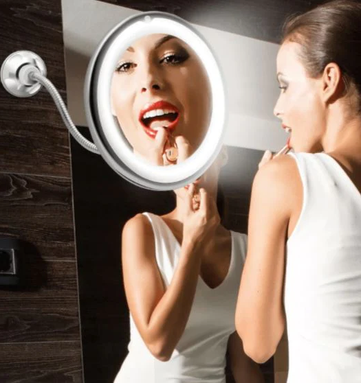 10x Magnifying LED Gooseneck Mirror