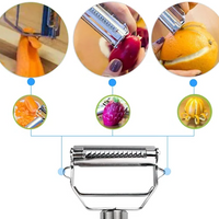 Dual-Blade Peeler for Slicing