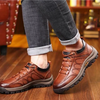 Men’s Casual Hand Stitching Arch Support & Non-slip Breathable Shoes