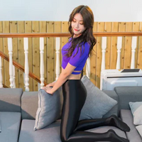 Glossy Opaque Shiny High Waist Sexy Stockings - High Elastic Skinny Leggings Pencil Pants