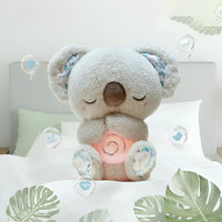 Anxiety Relief Koala Plush Toy with Music, Lights and Rhythmic Breathing Motion