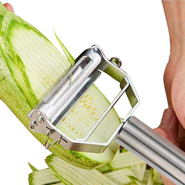 Dual-Blade Peeler for Slicing