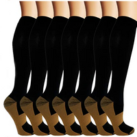 Copper Compression Socks (7 Pairs) for Women & Men-Workout And Recovery