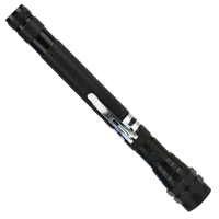 Telescopic magnetic LED flashlight