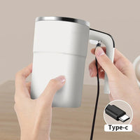 Rechargeable Mug with Built-in Stirring