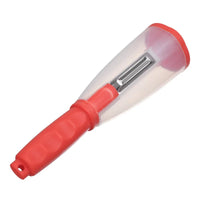 Multifunction Apple and Vegetable Peeler with Storage Tube