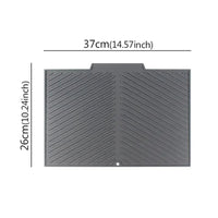 Silicone Dish Drying Mat with Drain Design