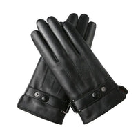 Touch Screen Men's Leather Gloves for Winter
