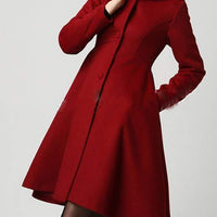 Plain Coat with Simple Button