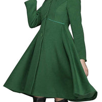 Plain Coat with Simple Button
